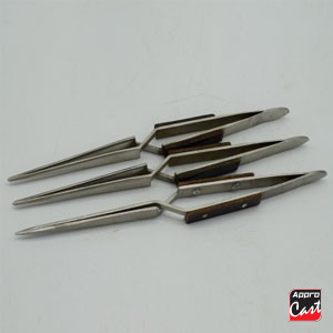 Pinces Brucelles manche en bois/ inox