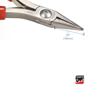 pince courte chaine nez à mâchoires lisses tronex