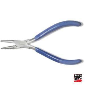 Pince demi ronde / plate de 3 étapes pour boucle 1/1,5/2 mm